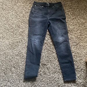 J Crew Curvy Toothpick Faded Black High Waisted Skinny Jeans size 29